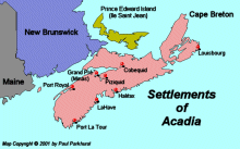 Settlements of Acadia