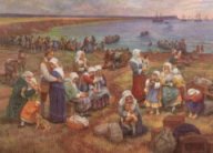 Ships taking the Acadians into Exile (Claude Picard)
